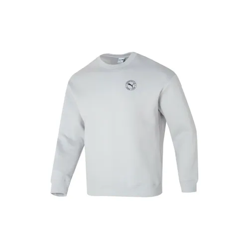 PUMA Sweatshirts Unisex Light Gray