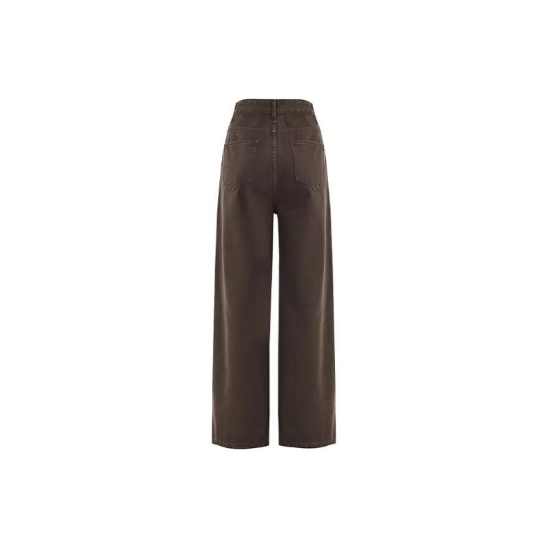 Wen Shan Jeans Women's Mystic Coffee Brown-4