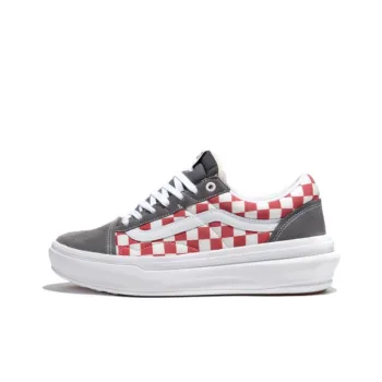 Vans Comfycush Checkerboard Old Skool Overt Cc Skate Shoes 'Red'