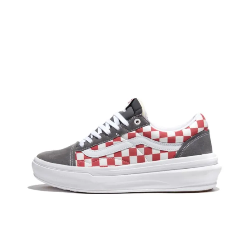 Vans Comfycush Checkerboard Old Skool Overt Cc Skate Shoes 'Red'-0