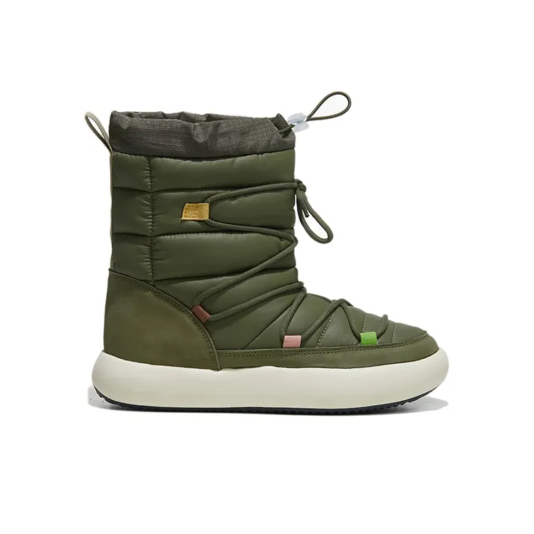 Norman Walsh Anti Slip Wear Resistant High Top Snow Boots Unisex Olive Green-1