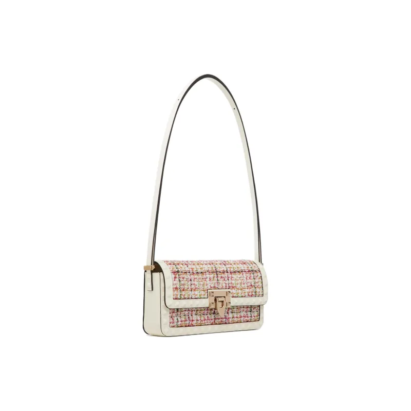 Valentino Rockstud Tweed Handbag Shoulder Bag Women's Multicolor-1