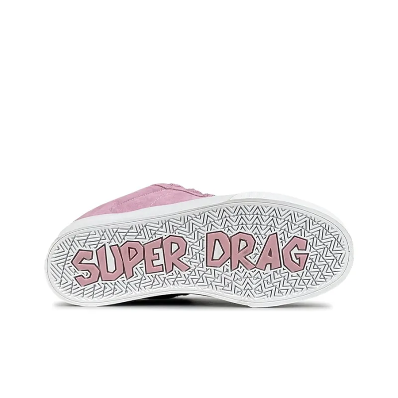 LuzaoT SUPER DRAG Low Top Skateboard Shoes Women's Pink-5