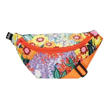 Loqi Pomme Chan Collaboration Recyclable Polyester Fanny Pack Unisex Thai Floral/Wild Forest