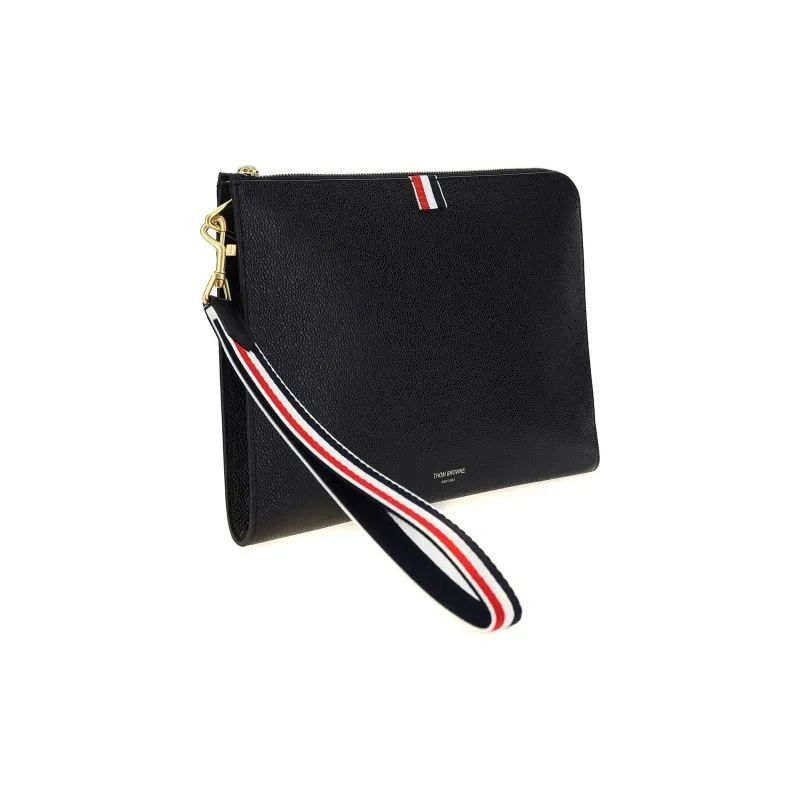 THOM BROWNE Rwb Striped Medium Clutch Bag-1