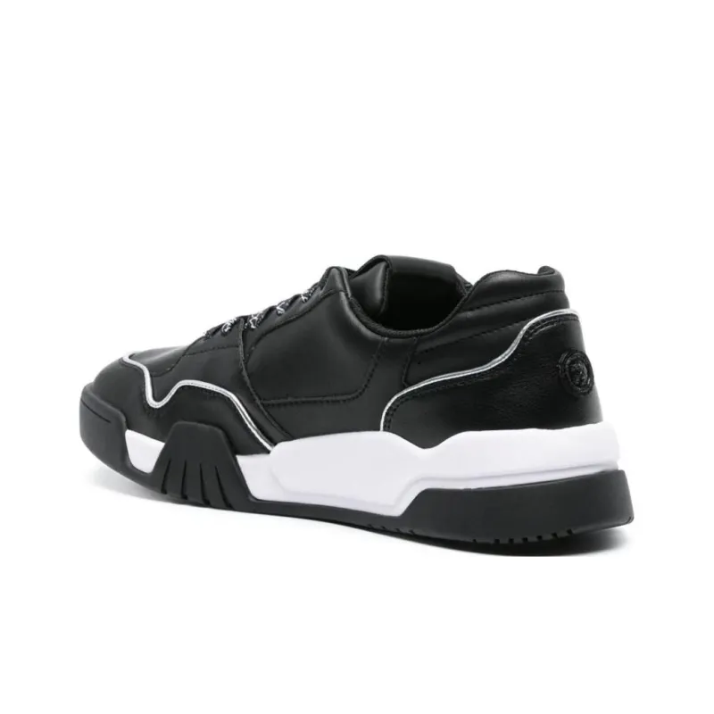 Just Cavalli Logo-print Metallic Leather Sneakers-3