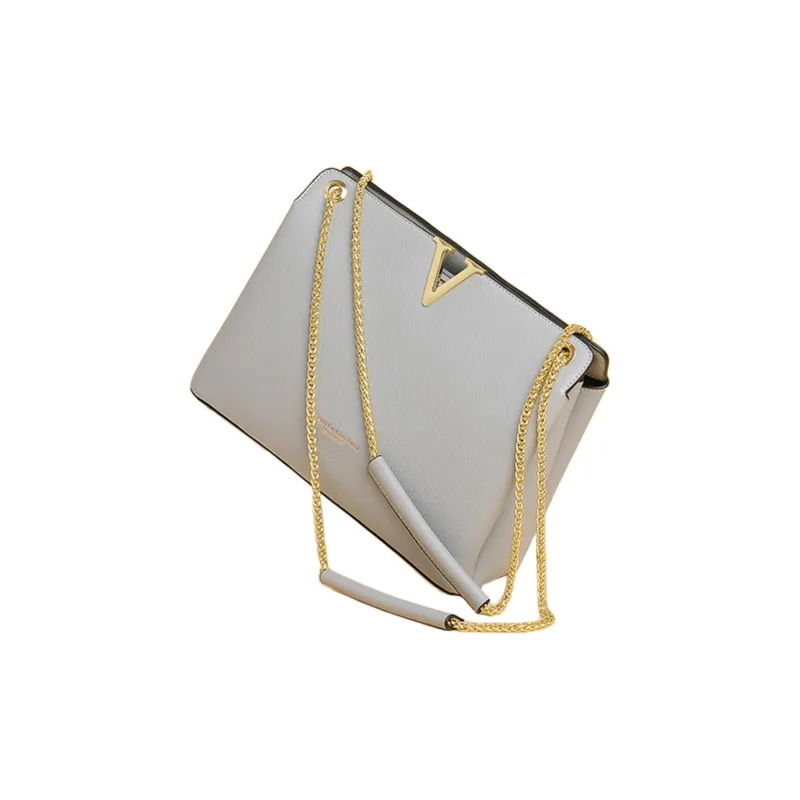 Versman Pu Small Square Bag Shoulder Bag Large Size Women's Black, Gray-8