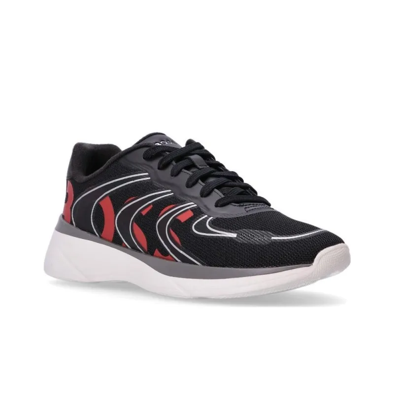 BOSS Reflective-detail Mesh Low-top Sneakers-2
