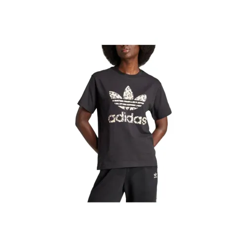 Adidas Originals LEOPARD LUXE T-Shirts Women's Black