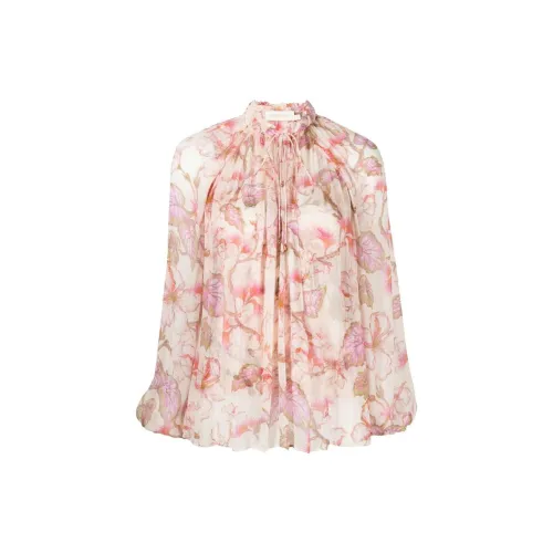 Zimmermann Matchmaker Billow Floral-print Blouse