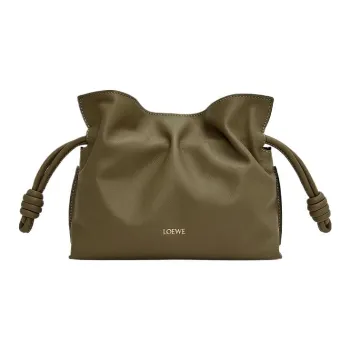 LOEWE Flamenco Nappa Leather Shoulder Bag, Crossbody Bag, Handbag Mini Women's Dark Khaki Green