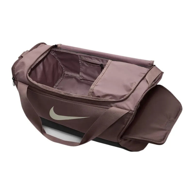 Nike Polyester Training Luggage Bag Gym Bag Small Size Unisex Smoky Purple/Black/Metallic Silver-3