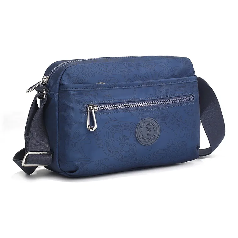 FIDO DIDO Oxford Crossbody Bag, Shoulder Bag Women's Blue-7