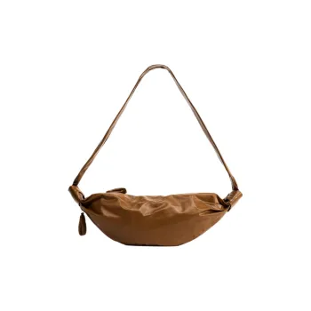 Lemaire Croissant Series Cow Leather Croissant Bag, Shoulder Bag, Crossbody Bag Small Size Women's Deep Ochre