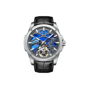 AILANG Fully Automatic Mechanical Watch Automatic Mechanical Movement Rubber Strap Watch Men's Watches Green Dial