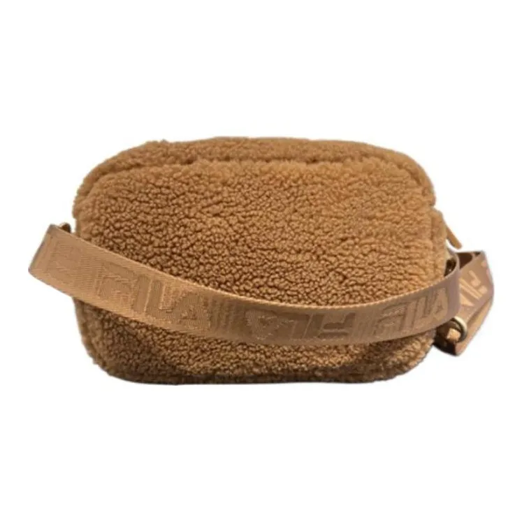 FILA Fabric Shoulder Bag, Crossbody Bag Extra Small Women's Light Brown-4