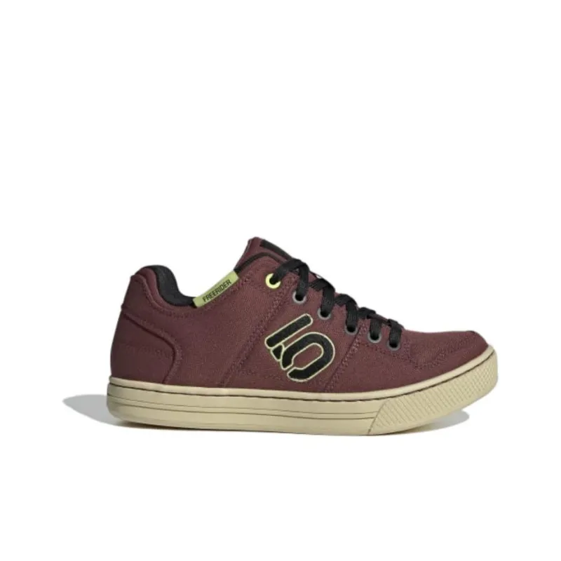 Adidas Five Ten Freerider Canvas Burgundy Core Black Pulse Lime Women's-1