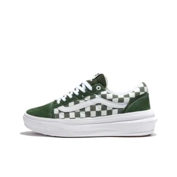 Vans Comfycush Checkerboard Old Skool Overt Cc Skate Shoes 'Green'