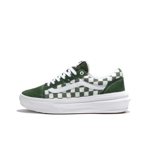 Vans Comfycush Checkerboard Old Skool Overt Cc Skate Shoes 'Green'