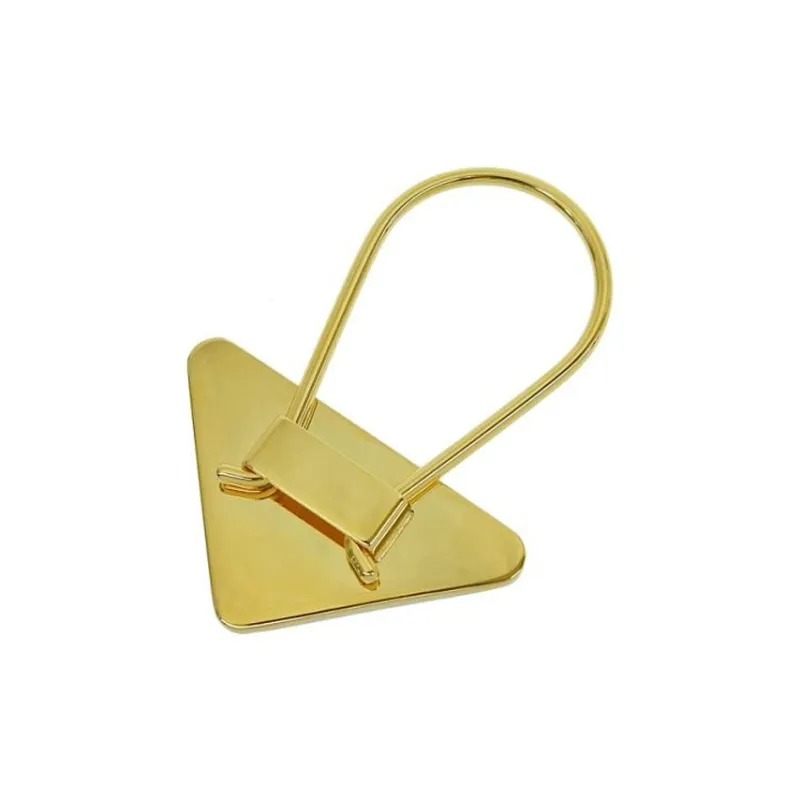 PRADA Triangle-logo Keyring-2