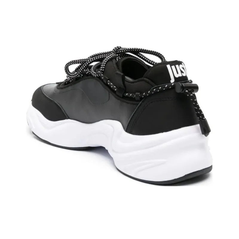 Just Cavalli Logo-print Leather Sneakers-3