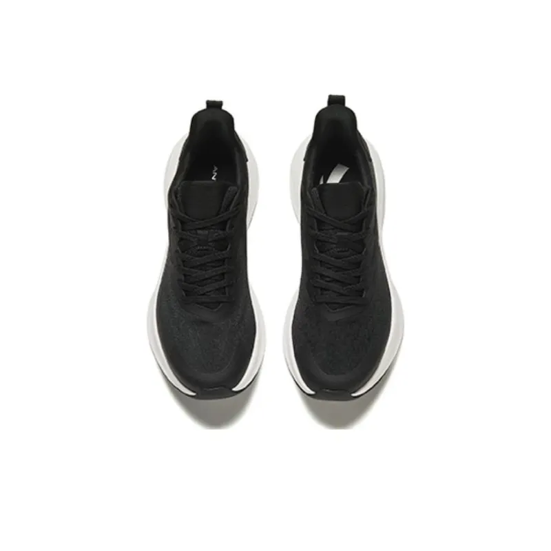 Anta Cushioning Low Top Casual Running Shoes Men's Black-2