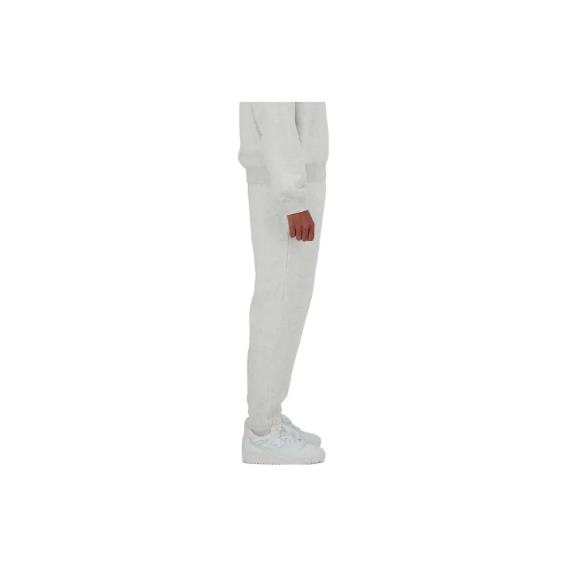 New Balance Sport Essentials Fleece Jogger Knitted Sports Pants Women's White-2