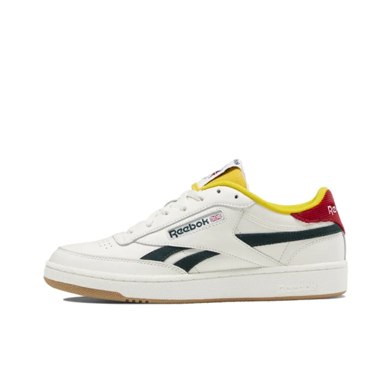 Reebok Club C Revenge Fashion Casual Skate Shoes Unisex White Green-0
