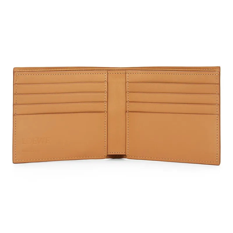 LOEWE Satin Cow Leather Wallet Men's Warm Sand Yellow-3