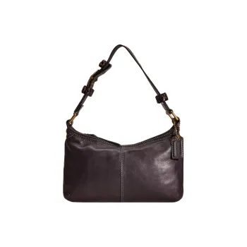 COACH Swagger Glove Tanning Handbag Shoulder Bag Women's Black