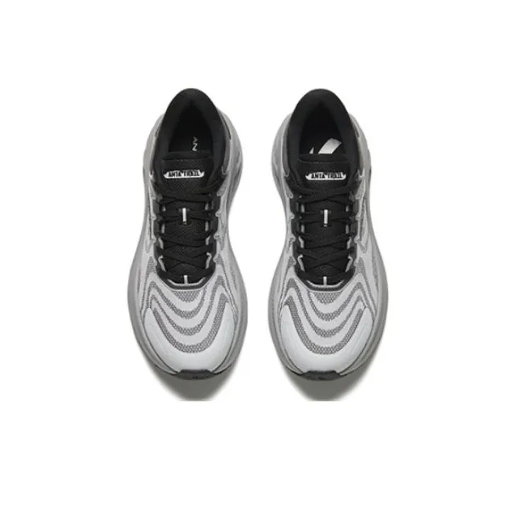 Anta Cushioning Low-Top Running Shoes Men's Gray Black-2