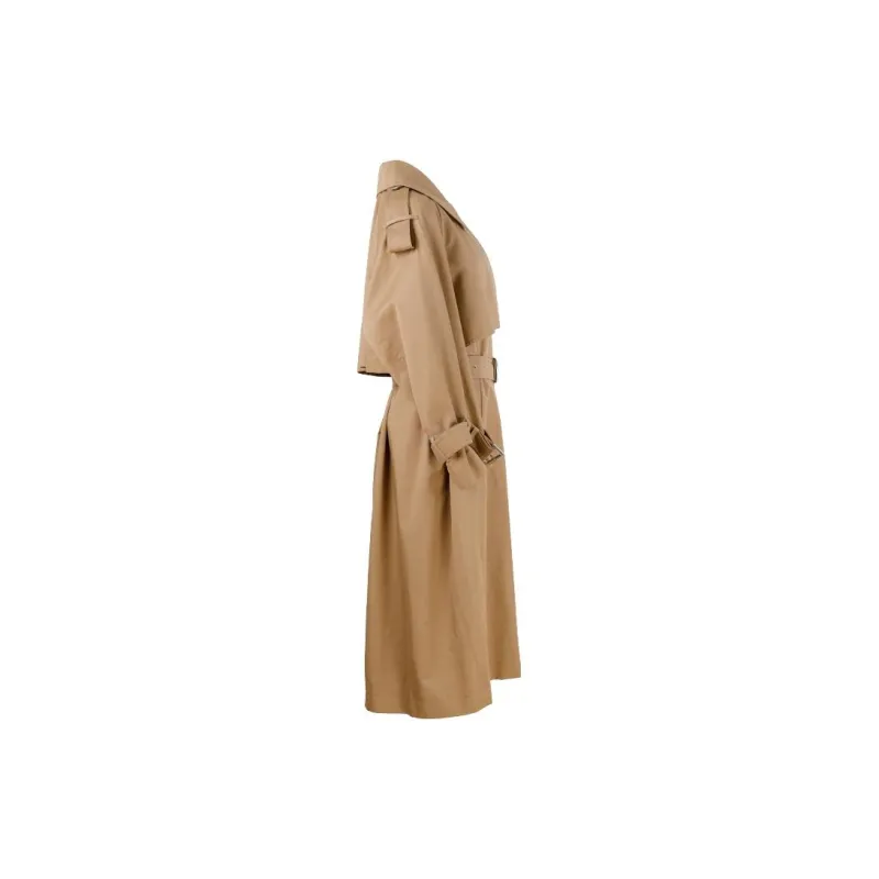 SportMax Waterproof Cotton Trench Coat-2