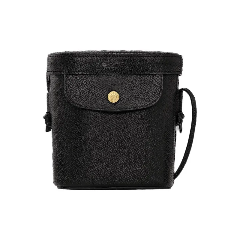LONGCHAMP Cow Leather Bucket Bag, Shoulder Bag, Crossbody Bag Mini Women's Black-1