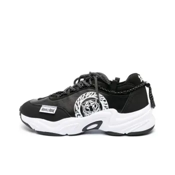 Just Cavalli Logo-print Leather Sneakers