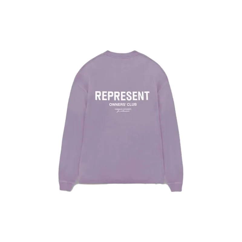 REPRESENT FW23 Represent Owners Club Long Sleeve T-Shirt T-Shirt Unisex Violet-1