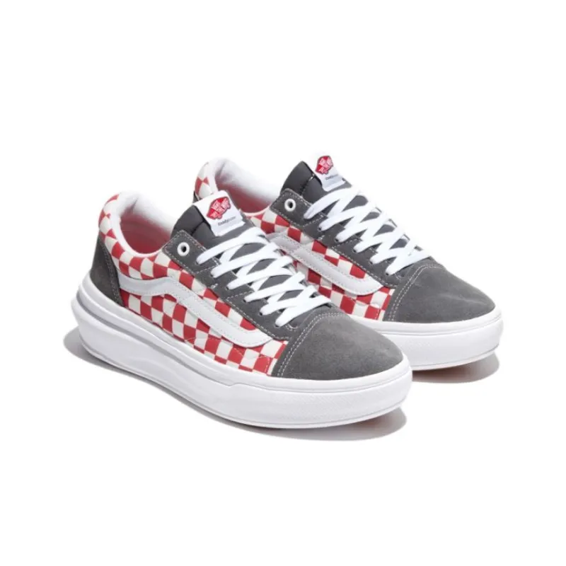 Vans Comfycush Checkerboard Old Skool Overt Cc Skate Shoes 'Red'-1