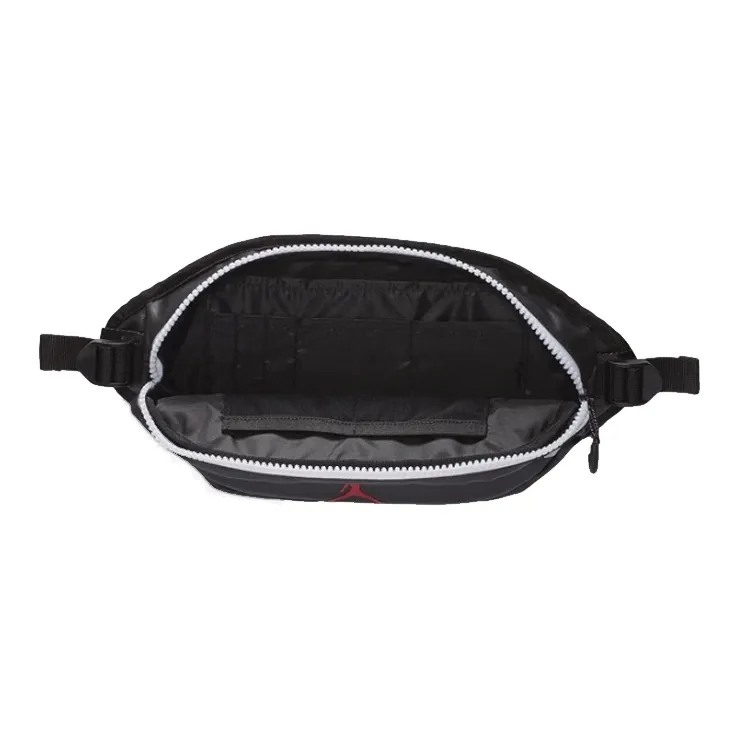Jordan PU Crossbody Bag Sling Bag Fanny Pack Unisex Black-3