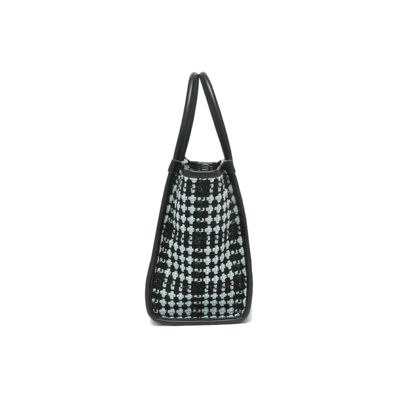 Kate Spade Fabric Tote Bag, Shopping Bag, Handbag, Shoulder Bag, Crossbody Bag Trumpets Women's Black & Blue-3