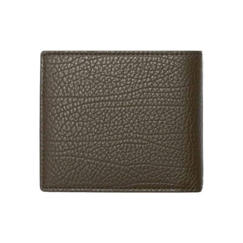 Burberry Grain Leather Wallet Men's Military-1