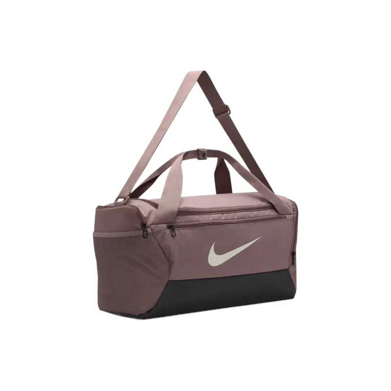 Nike Polyester Training Luggage Bag Gym Bag Small Size Unisex Smoky Purple/Black/Metallic Silver-1