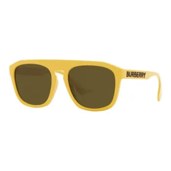 Burberry Polyamide Square Sunglasses Men's Yellow