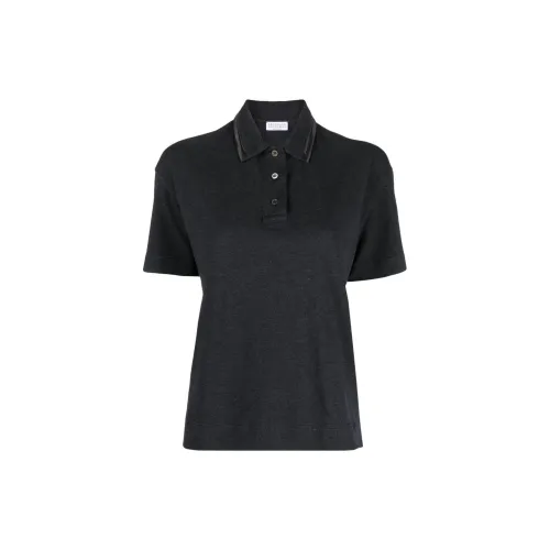 Brunello Cucinelli Polo Shirts Women's Dark Gray