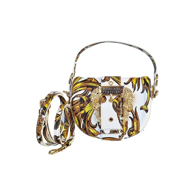VERSACE JEANS COUTURE Synthetic Leather Shoulder Bag Regular Women's White-1