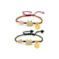 Cute Dragon Fu Pendant Bracelet (Black Gold+Red Gold)