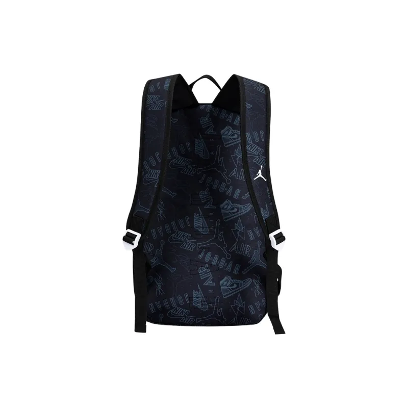 Jordan Polyester Backpack Unisex Jet Black-1