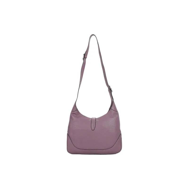 GUCCI Cow Leather Crossbody Bag Shoulder Bag Women's Purple-3