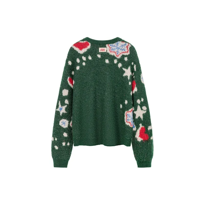 NO ONE ELSE Sweater Unisex Forest Green-1