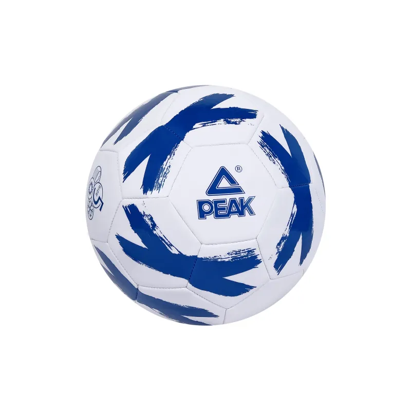 PEAK Size 5 Soccer PVC Machine Stitched Soccer Ball Unisex Blue White-1