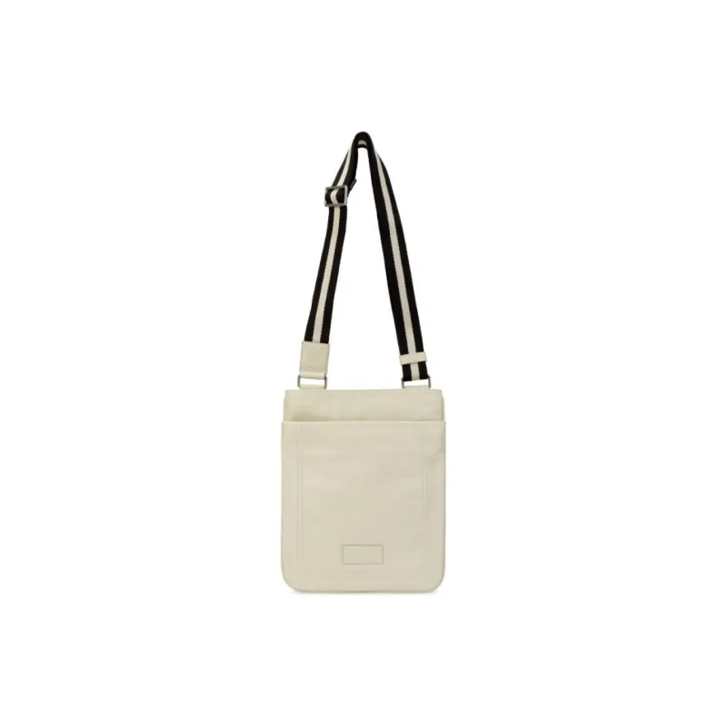 BALLY Genuine Leather Shoulder Bag Crossbody Bag Men's White-1
