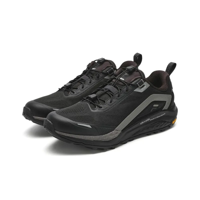 FILA SPD LYNX 2 Cushioning Wear Resistant Low Top Trail Running Running Shoes Men's Black-1